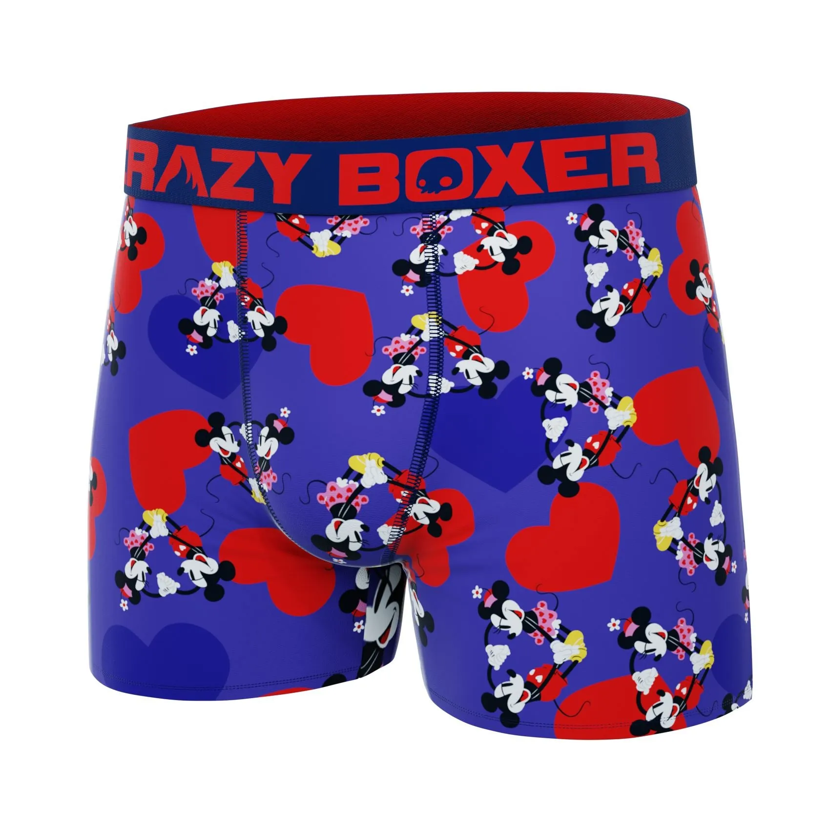 CRAZYBOXER Disney Mickey Valentine Red Men's Boxer Briefs