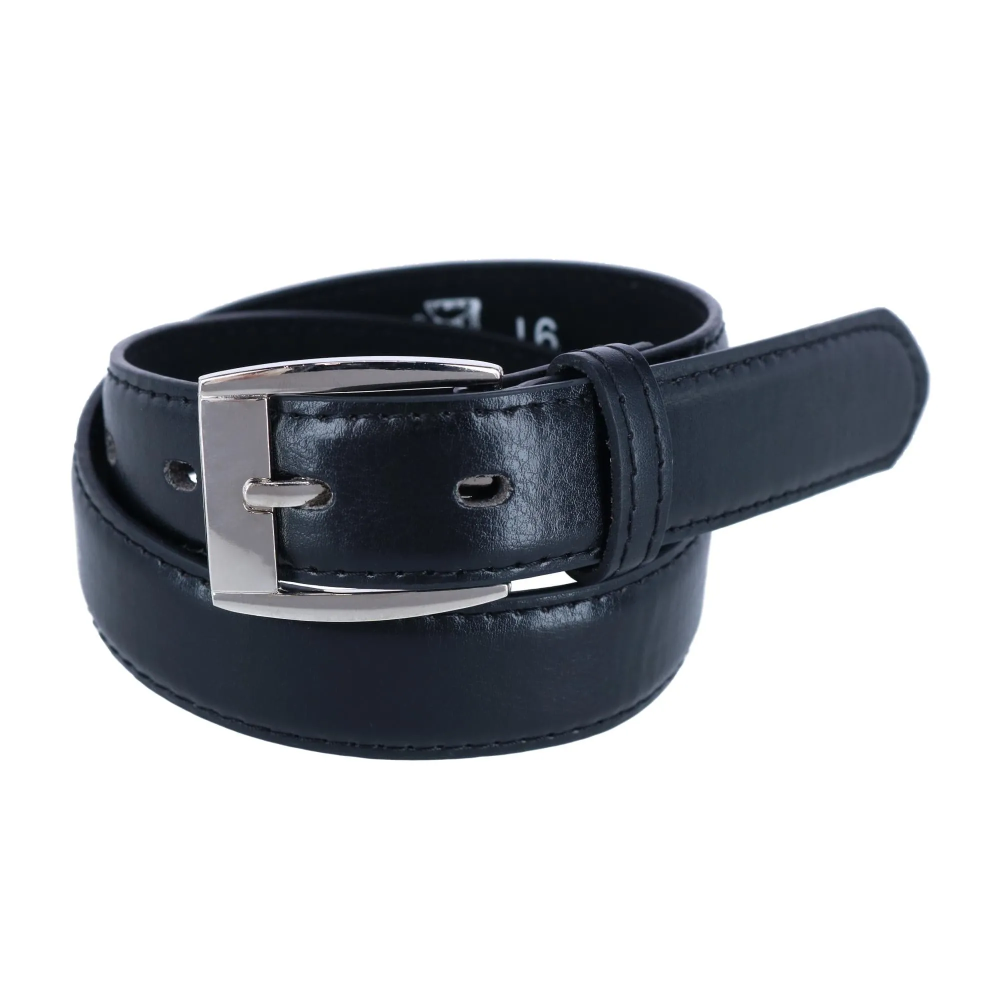 CTM® Kids Smooth Leather Dress Belt