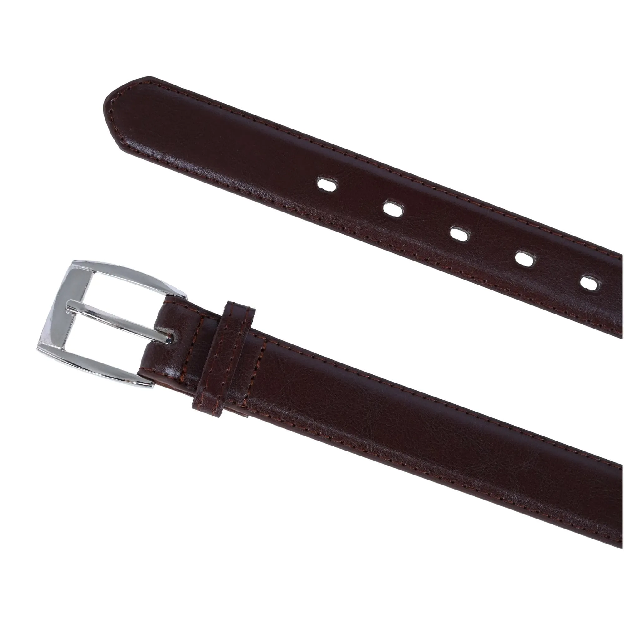 CTM® Kids Smooth Leather Dress Belt