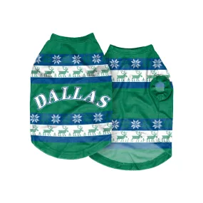 DALLAS MAVERICKS HARD WOOD CLASSIC DOG SWEATER