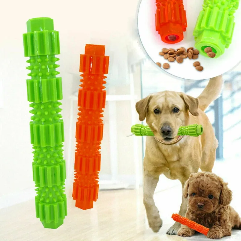 Dog Toothbrush Pet Dog Chew Toys Brushing Puppy Teething Brush for Doggy Pets Oral Care Stick Bite Toy for Dog Supplies