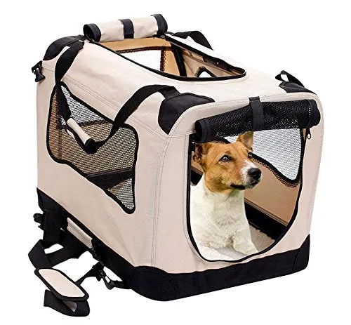 Foldable Dog Crate - Soft, Easy to Fold & Carry