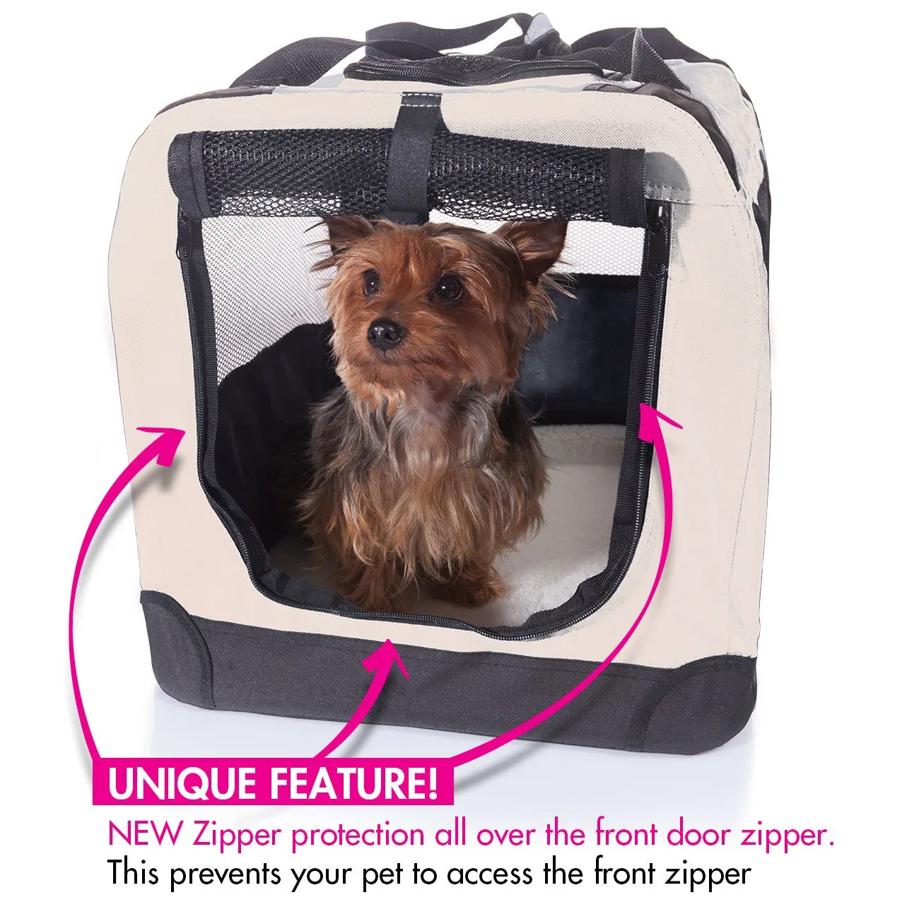 Foldable Dog Crate - Soft, Easy to Fold & Carry