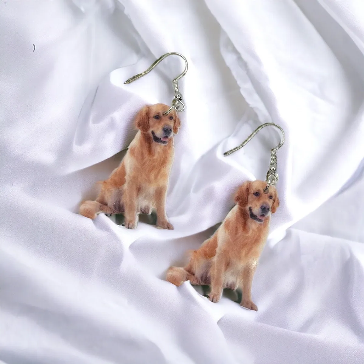 Golden Retriever Earrings - Dog Earrings, Golden Retriever, Dog Jewelry, Dog Mom, Labrador Retriever, Dog Accessories, Puppy Earrings