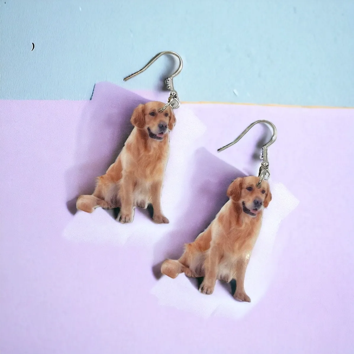 Golden Retriever Earrings - Dog Earrings, Golden Retriever, Dog Jewelry, Dog Mom, Labrador Retriever, Dog Accessories, Puppy Earrings