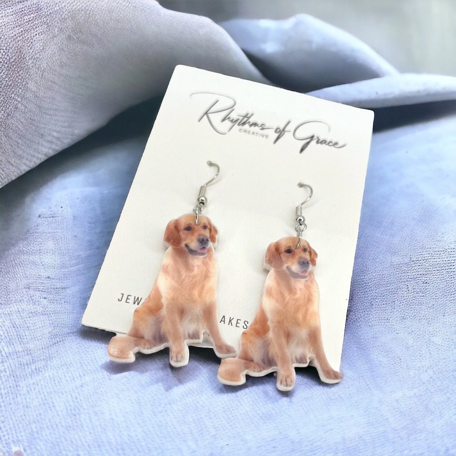 Golden Retriever Earrings - Dog Earrings, Golden Retriever, Dog Jewelry, Dog Mom, Labrador Retriever, Dog Accessories, Puppy Earrings