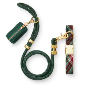 Holly Jolly Plaid Flannel Collar Walk Set