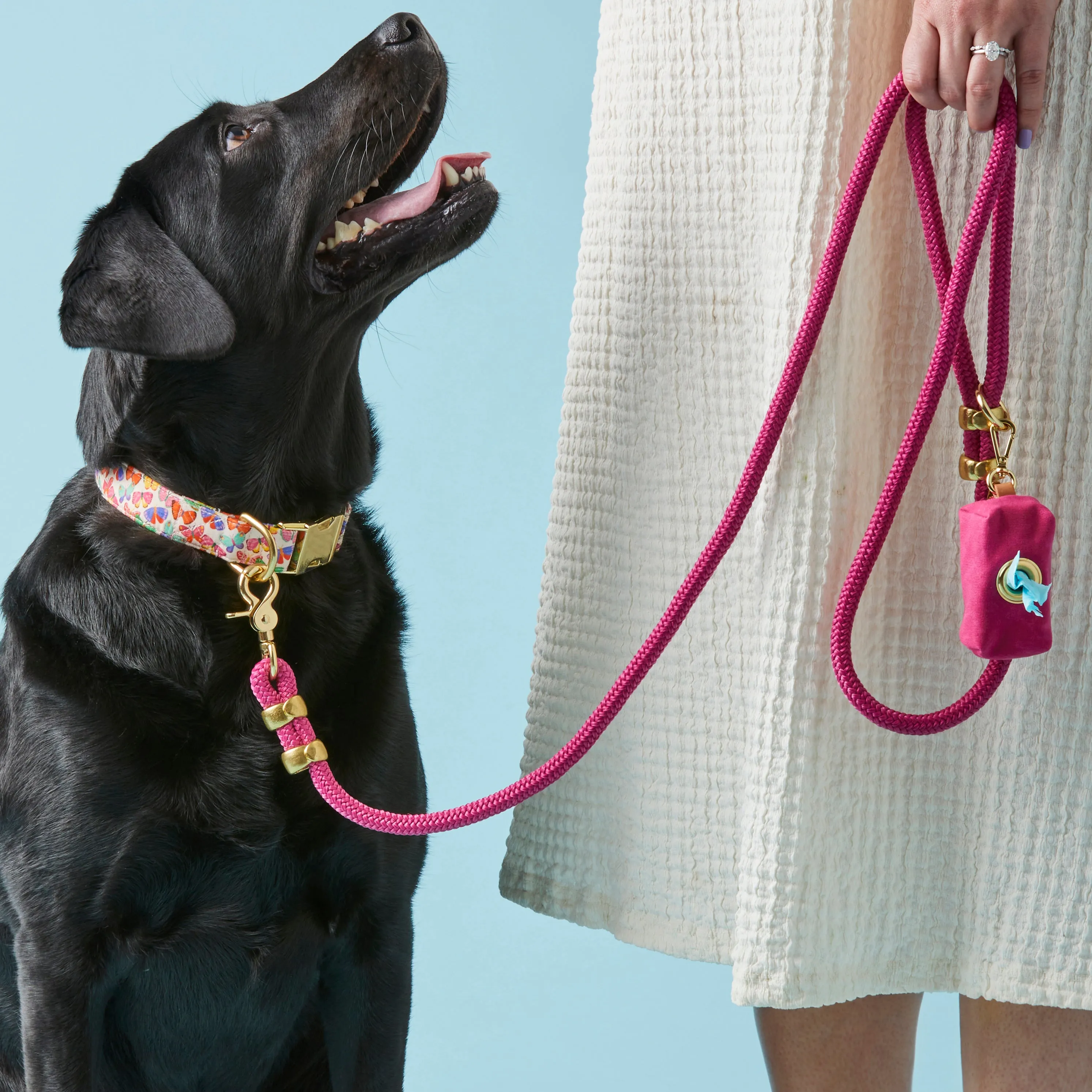 Hot Pink Marine Rope Dog Leash