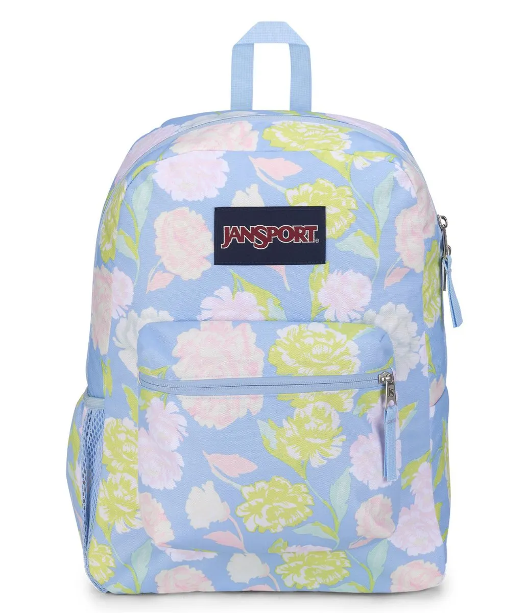 JANSPORT CROSS TOWN AUTUMN TAPESTRY BLUE BACKPACK