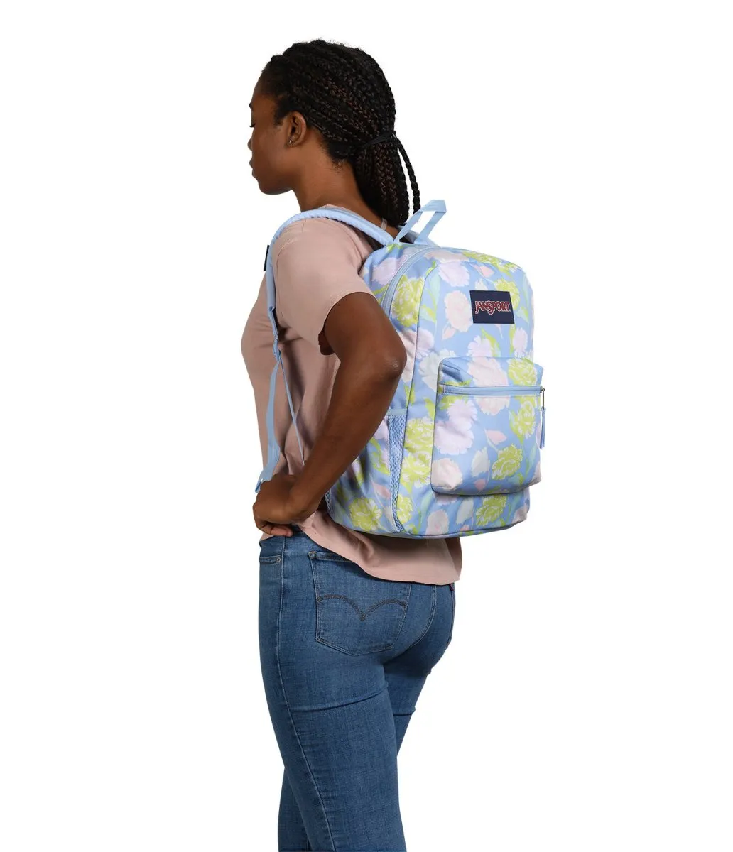 JANSPORT CROSS TOWN AUTUMN TAPESTRY BLUE BACKPACK