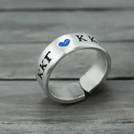 Kappa Kappa Gamma Heart Ring