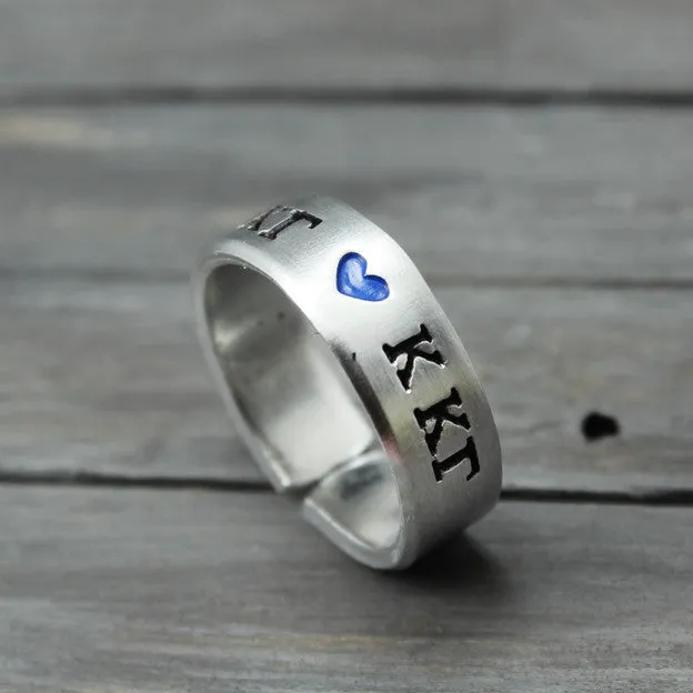 Kappa Kappa Gamma Heart Ring