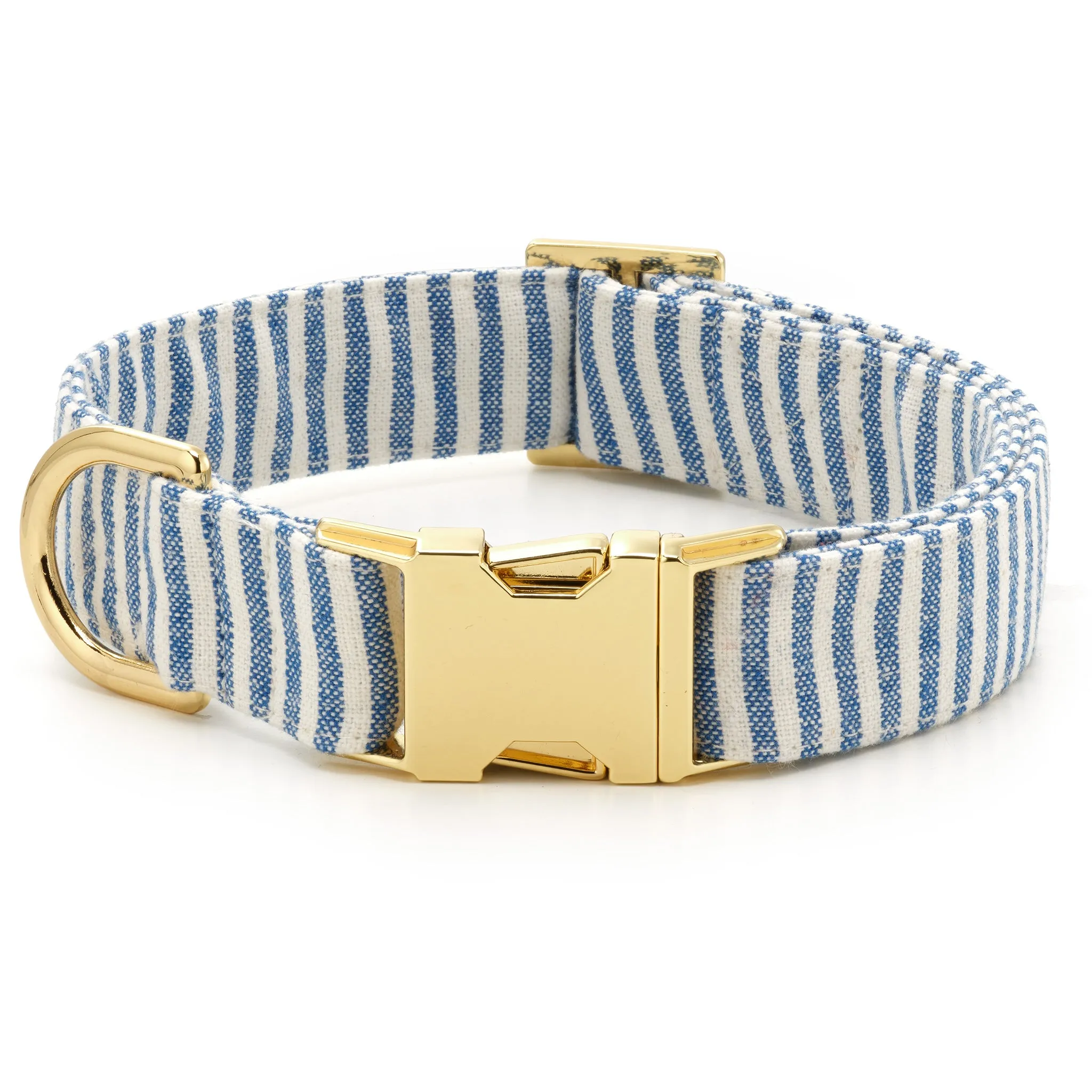 Lake Blue Stripe Collar Walk Set