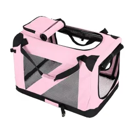 Lightweight XL Pet Carrier, Steel Frame, Pink - FLOOFI