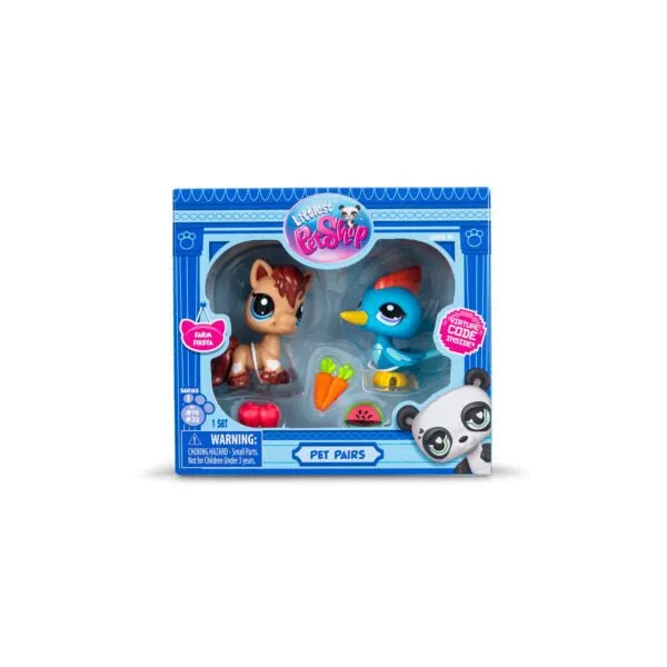 Littlest Pet Shop Pet Pairs Play Set - Pony #19 and Woodpecker #23