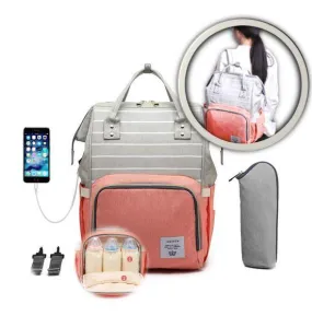 Luxury Diaper Bag Backpack With USB Port