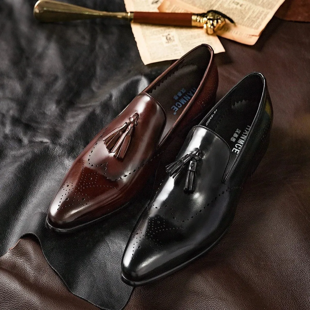 Men's Footwear Leather Shoes - Handcrafted Design, Premium Quality