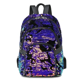 Mini Sequin School Bag Backpack