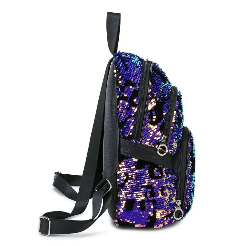 Mini Sequin School Bag Backpack