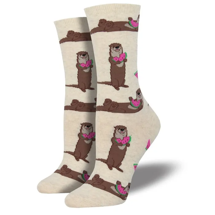 'Ottermelon' Women's printed socks