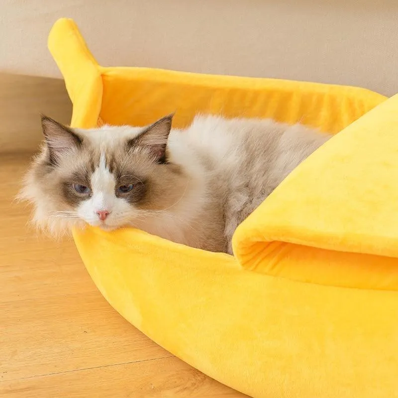 Peeled Banana Cat Bed