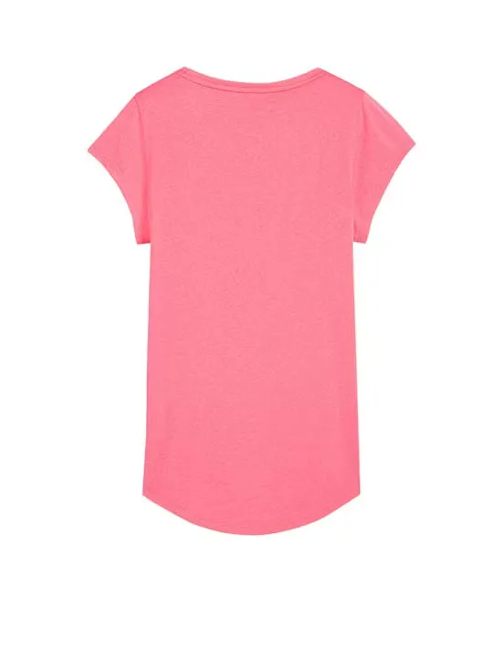 PERFORMANCE HEATHER CAT TEE W A-RUNNING/TRAINING Women