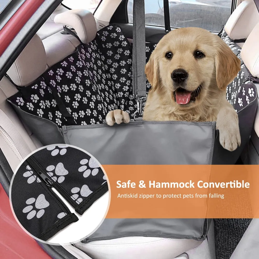 Pet carriers Oxford Fabric Car Pet Seat Cover Dog Car Back Seat Carrier Waterproof Pet Hammock Cushion Protector