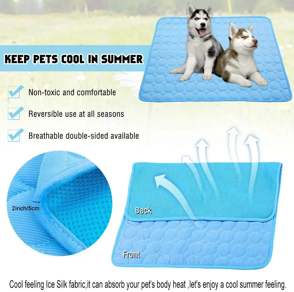 Pet  Ice Silk Pad Breathable Cooling Mat