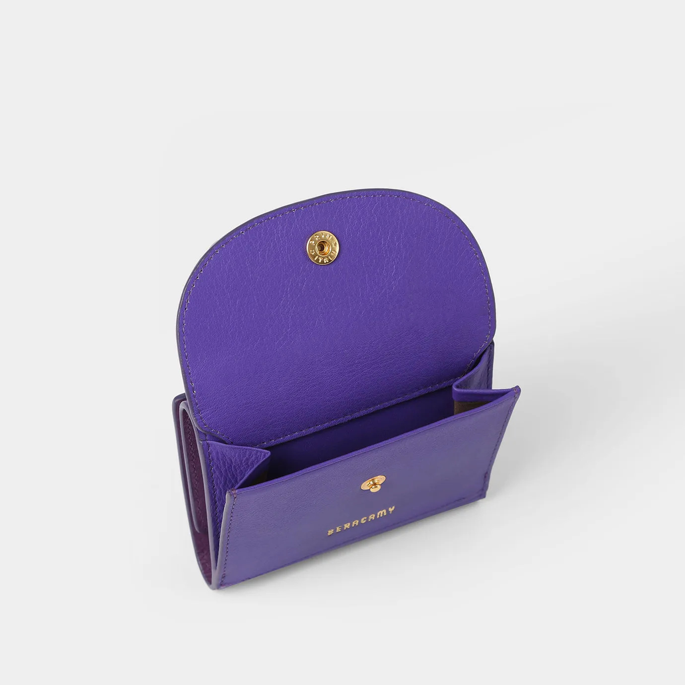 Portefeuille Compact à Trois Volets - Violet