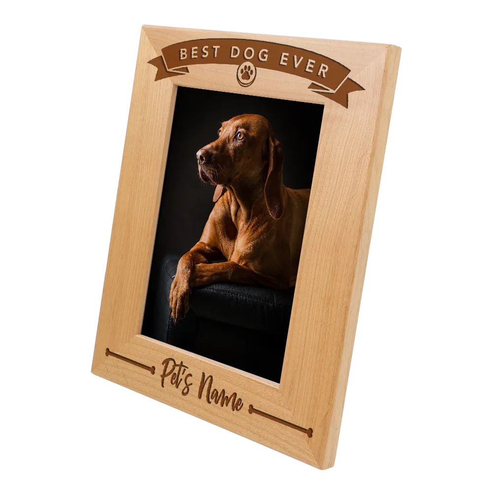 "Best Dog Ever" Customized Frame