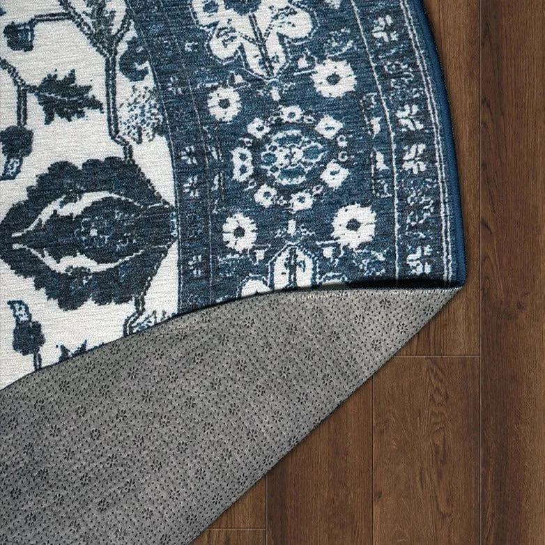 Ramage Blue Washable Rug