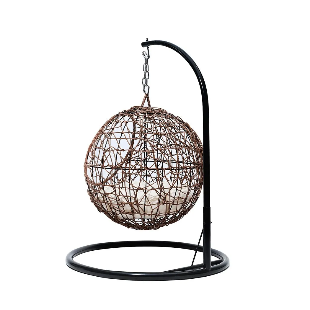 Rattan Cat Beds Elevated Puppy Wicker Hanging Basket Swinging Egg Chair