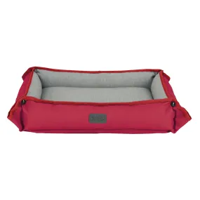 Red Pet Premium Bed For Medium Dogs, 24 X 20 X 3-Inch