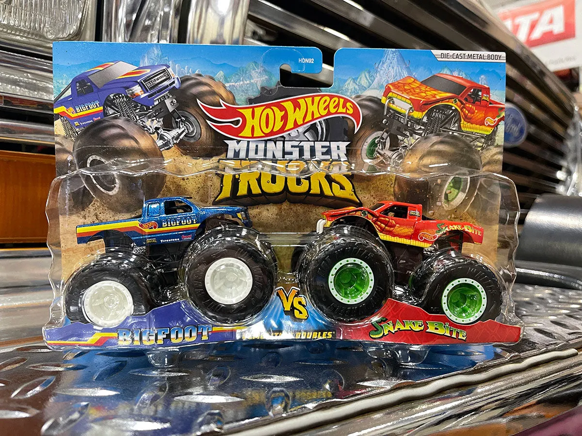 SALE: BIGFOOT vs. Red Snake Bite Hot Wheels 2-Pack