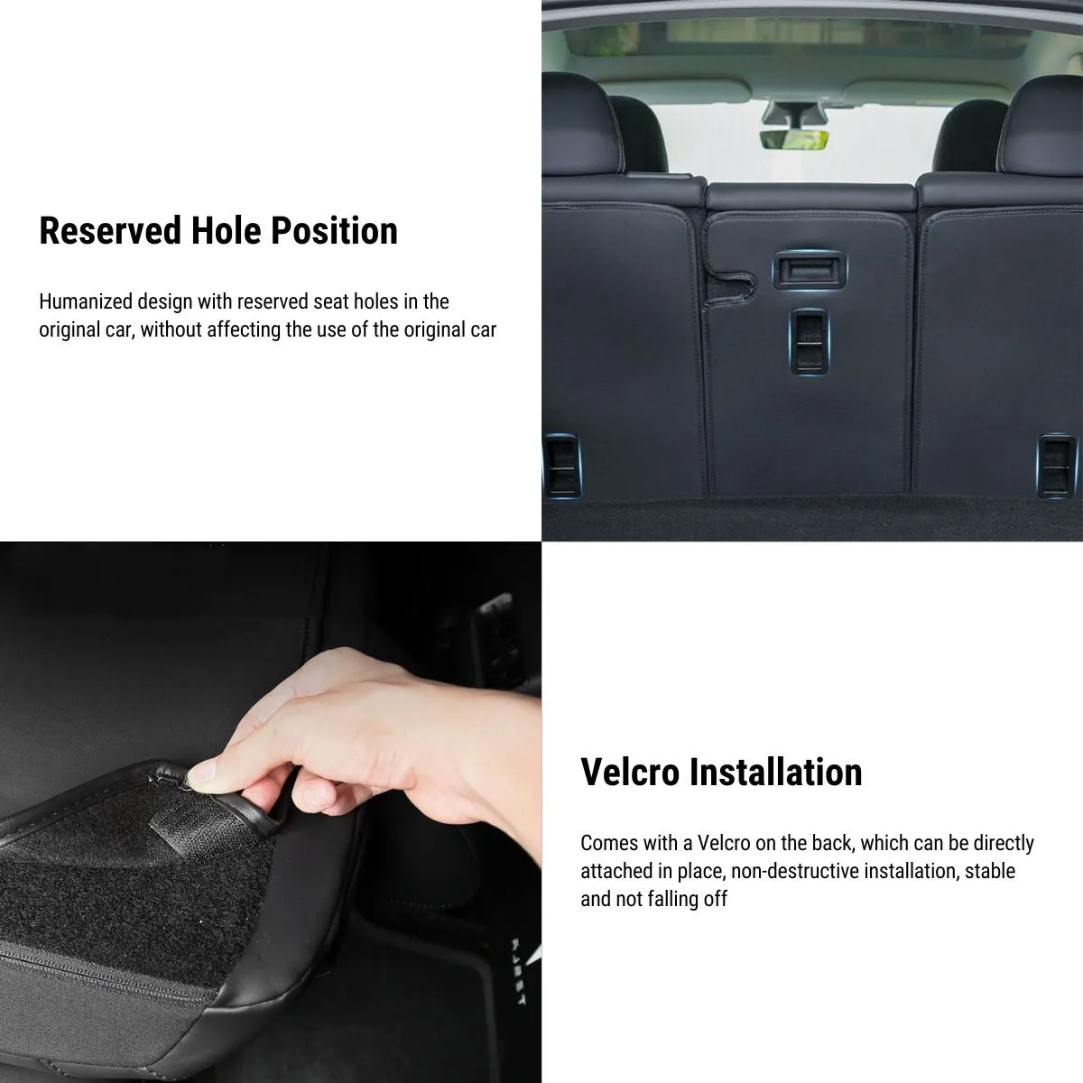 Seat Back Protector Anti Kick Cushion for Tesla Model Y 2020-2024