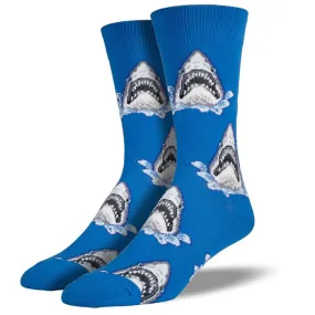 'Shark Attack' Men's printed socks