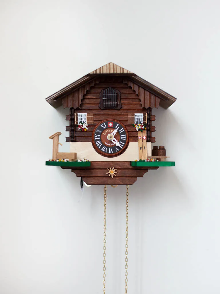 Ski Chalet Cuckoo Clock