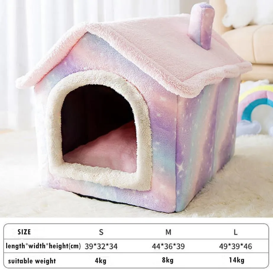 Soft Plush Cat & Dog House Kennel