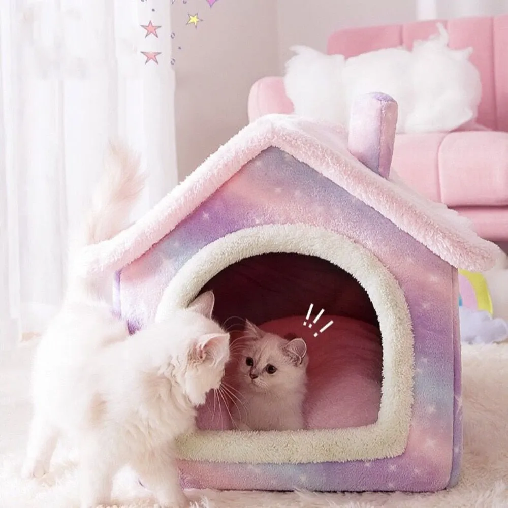 Soft Plush Cat & Dog House Kennel