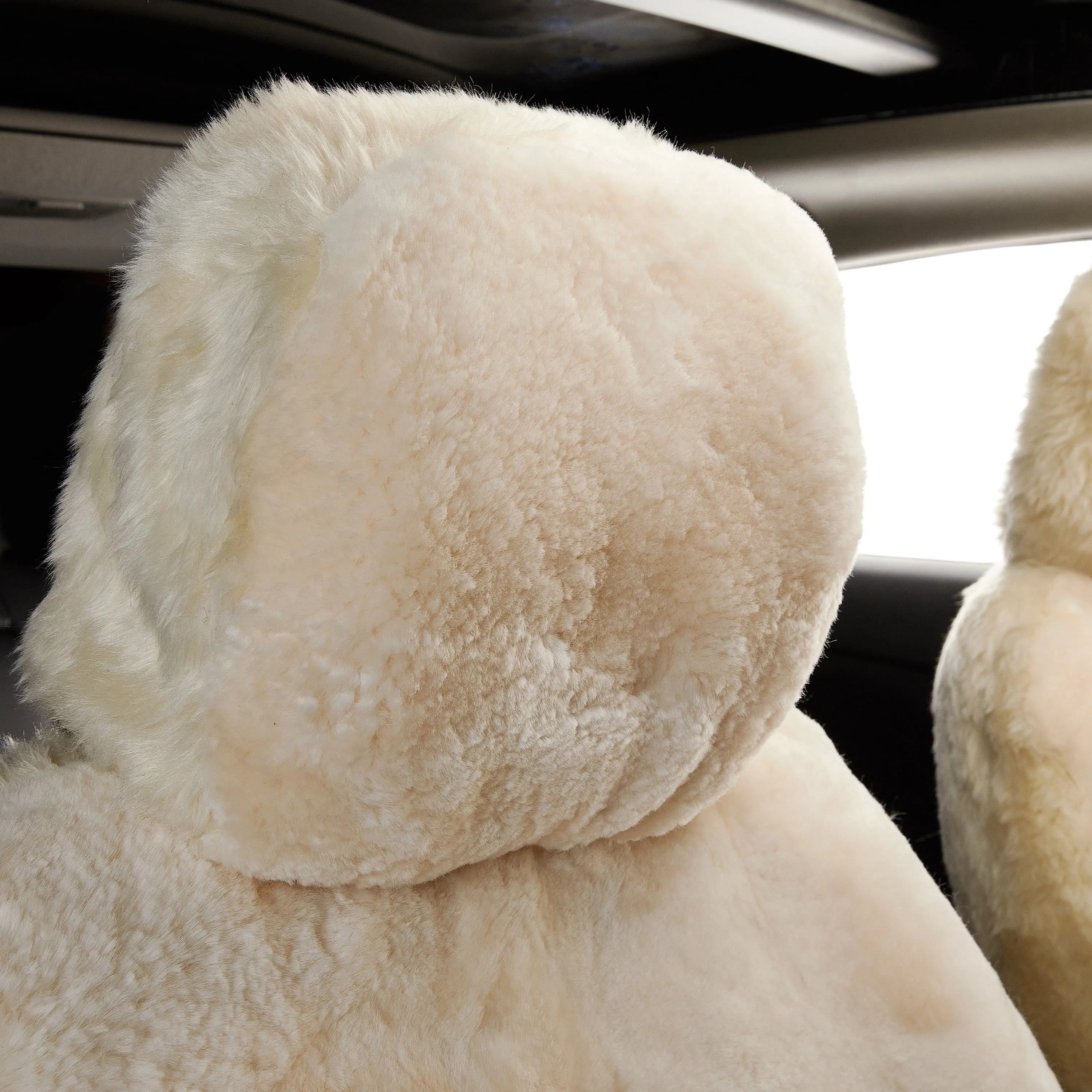 TARRAMARRA® Premium Sheepskin Car Seat Covers Ivory Air bag Safe