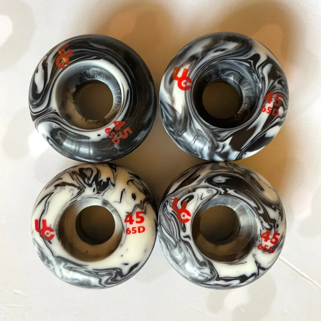 UNDERCOVER - Marble Black/White 45mm Antirocker Aggressive Inline Skate Wheels