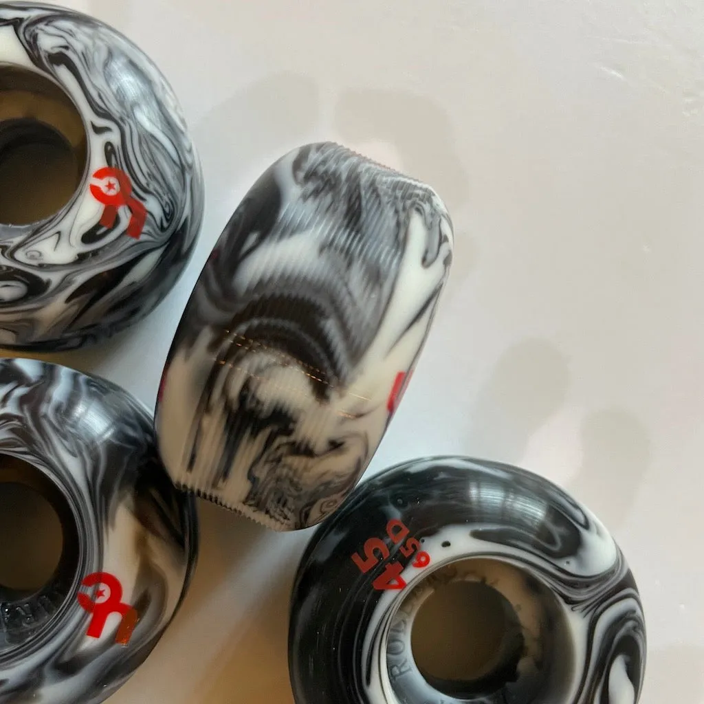 UNDERCOVER - Marble Black/White 45mm Antirocker Aggressive Inline Skate Wheels