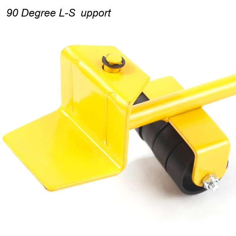 Useful Furniture Mover Heavy Appliance Roller Moving Lifter Tool Set Easy Lift Duty Stuffs 360 Degree Flexible Steering Rotating Wheel Bar Roller Transport Lifter Tool Set