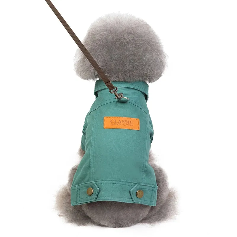 Winter Dog Jackets - Denim and Trench Coat