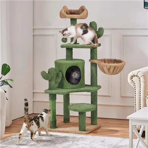 Yaheetech  53''H Cat Cactus Tree