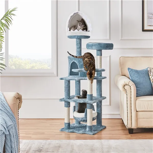 Yaheetech 61in Tall Ocean-Themed Cat Tree