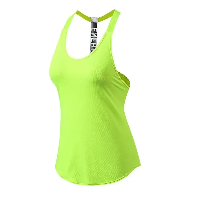 Yoga Top Vest Sports Shirt Women Backless Fitness Running Gym Crop Sleeveless Tank Tops