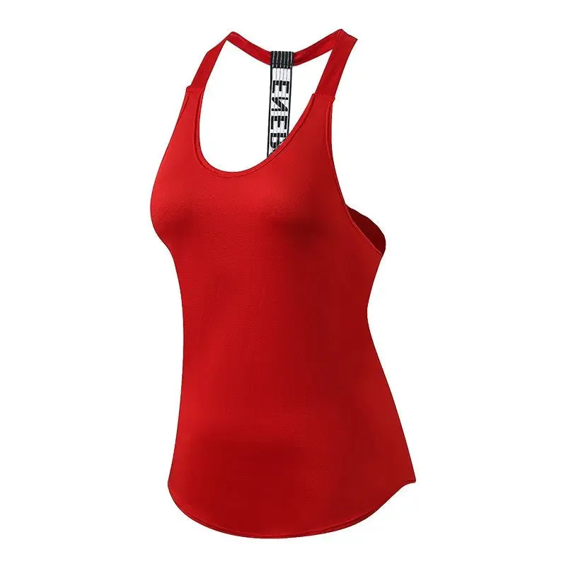 Yoga Top Vest Sports Shirt Women Backless Fitness Running Gym Crop Sleeveless Tank Tops